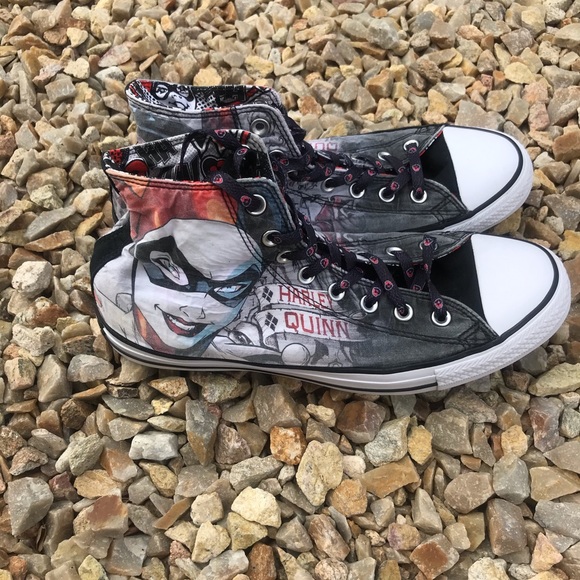 harley quinn converse high tops